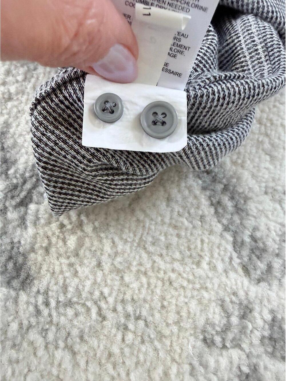 Express Essential Micro-Print Button Front Shirt - Picture 9 of 9